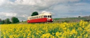 Ancient train in Eure Valley