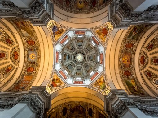 Austria Salzburg Cathedral Cieling