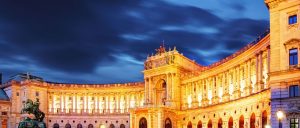 Austria Vienna Hofburg Palace Night