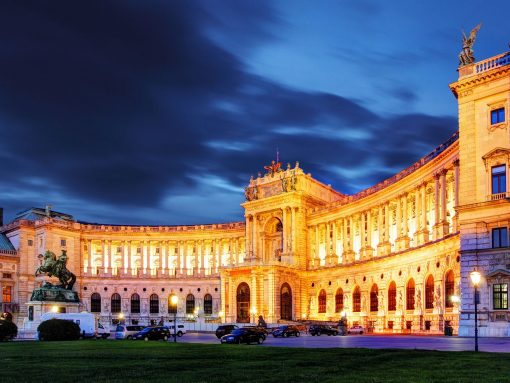 Austria Vienna Hofburg Palace Night