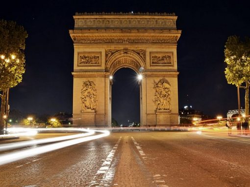 France Paris Arc de Triomphe Night