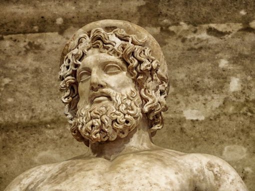 France Paris Louvre Aesculapius Statue