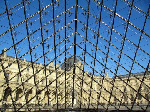 France Paris Louvre Pyramid 1