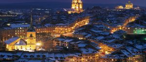 Switzerland Bern Winter night