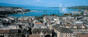 Switzerland Geneve Panorama Rainbow