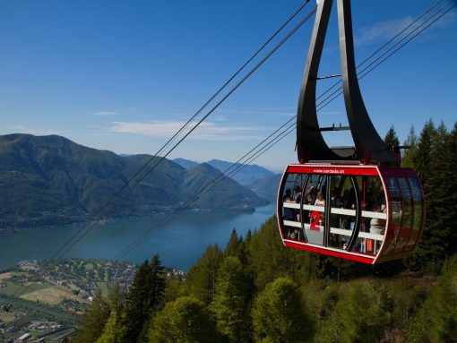 Switzerland Locarno Cable Car Red