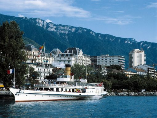 Switzerland Montreux Boat