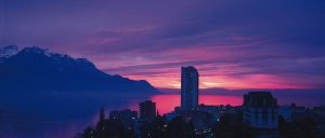 Switzerland Montreux Evening