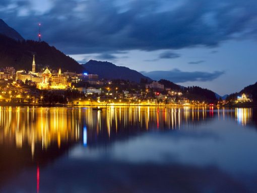 Switzerland St Moritz By night