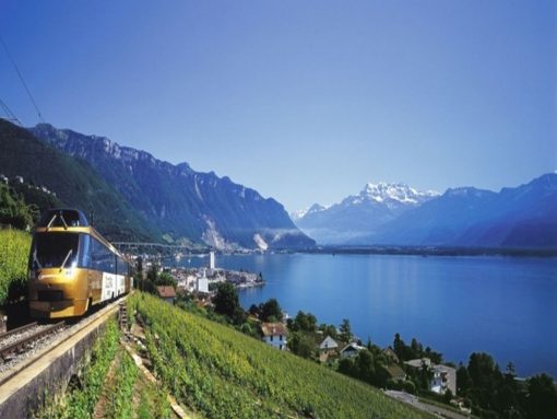 Switzerland golden pass lake geneva